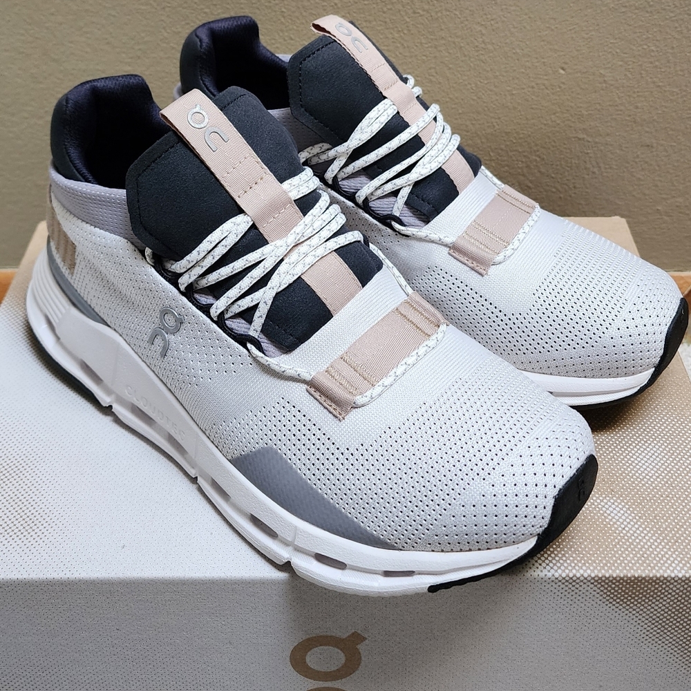 On Cloudnova white/sand W8.5 NEW